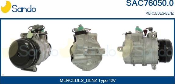 Sando SAC76050.0 - Compressore, Climatizzatore www.autoricambit.com