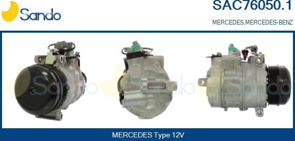 Sando SAC76050.1 - Compressore, Climatizzatore www.autoricambit.com