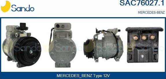 Sando SAC76027.1 - Compressore, Climatizzatore www.autoricambit.com