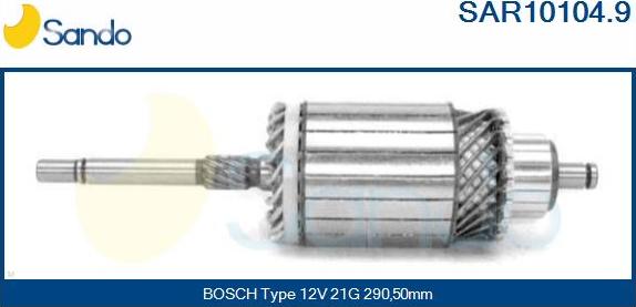 Sando SAR10104.9 - Ancorina, Starter www.autoricambit.com