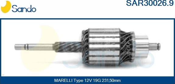 Sando SAR30026.9 - Ancorina, Starter www.autoricambit.com
