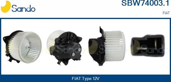 Sando SBW74003.1 - Ventilatore abitacolo www.autoricambit.com