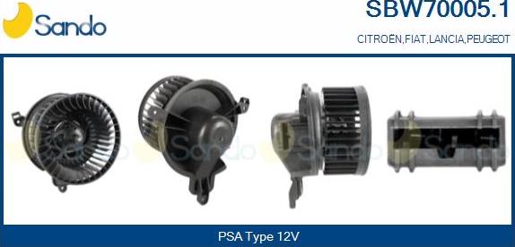 Sando SBW70005.1 - Ventilatore abitacolo www.autoricambit.com