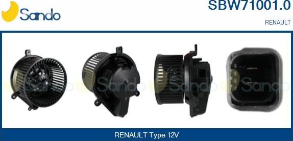 Sando SBW71001.0 - Ventilatore abitacolo www.autoricambit.com