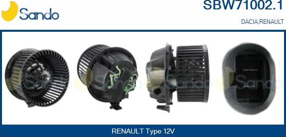 Sando SBW71002.1 - Ventilatore abitacolo www.autoricambit.com