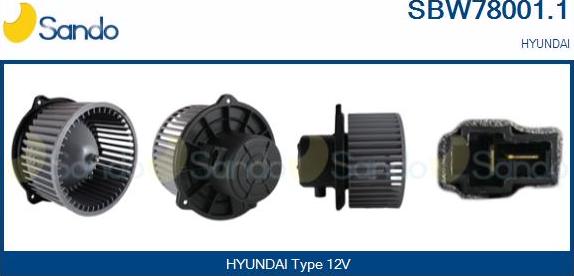 Sando SBW78001.1 - Ventilatore abitacolo www.autoricambit.com