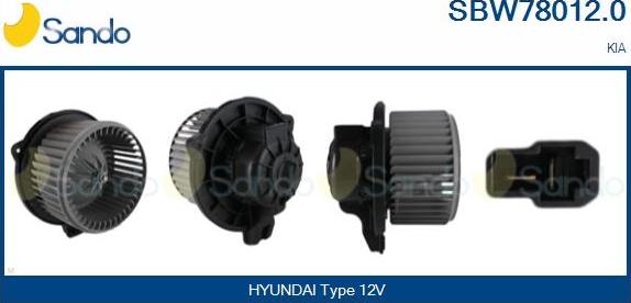 Sando SBW78012.0 - Ventilatore abitacolo www.autoricambit.com