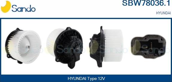 Sando SBW78036.1 - Ventilatore abitacolo www.autoricambit.com