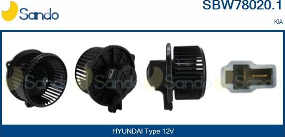 Sando SBW78020.1 - Ventilatore abitacolo www.autoricambit.com