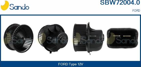 Sando SBW72004.0 - Ventilatore abitacolo www.autoricambit.com