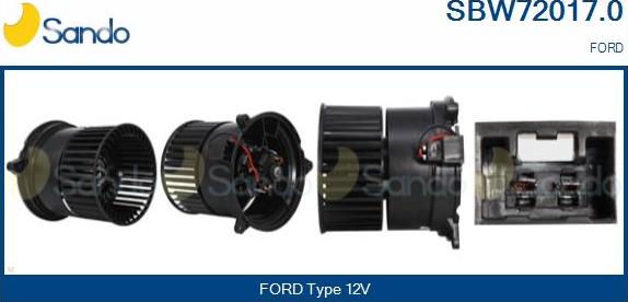 Sando SBW72017.0 - Ventilatore abitacolo www.autoricambit.com