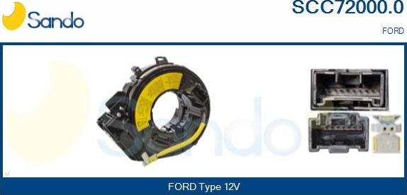 Sando SCC72000.0 - Molla spiroelicoidale, Airbag www.autoricambit.com