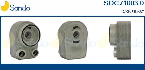 Sando SOC71003.0 - Radiatore olio, Olio motore www.autoricambit.com