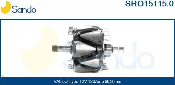 Sando SRO15115.0 - Rotore, Alternatore www.autoricambit.com