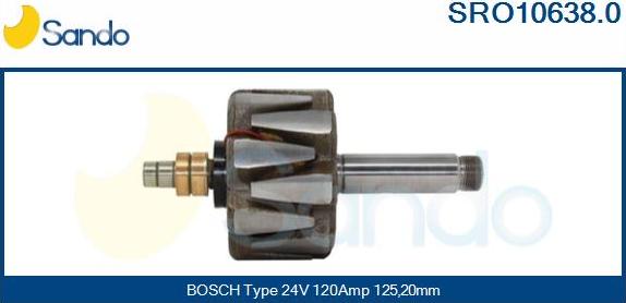 Sando SRO10638.0 - Rotore, Alternatore www.autoricambit.com