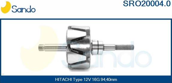 Sando SRO20004.0 - Rotore, Alternatore www.autoricambit.com