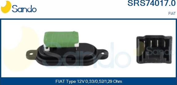 Sando SRS74017.0 - Resistenza, Ventilatore abitacolo www.autoricambit.com