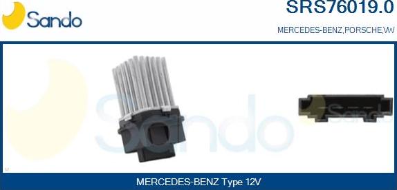 Sando SRS76019.0 - Resistenza, Ventilatore abitacolo www.autoricambit.com