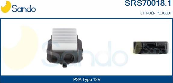 Sando SRS70018.1 - Resistenza, Ventilatore abitacolo www.autoricambit.com