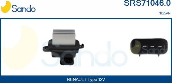 Sando SRS71046.0 - Resistenza, Ventilatore abitacolo www.autoricambit.com