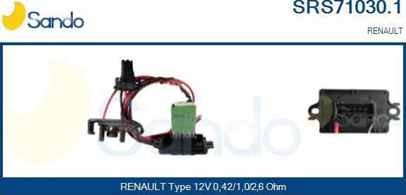 Sando SRS71030.1 - Resistenza, Ventilatore abitacolo www.autoricambit.com