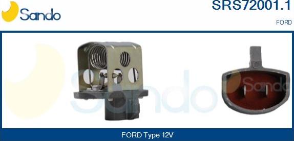 Sando SRS72001.1 - Resistore addizionale, Elettromotore-Ventola radiatore www.autoricambit.com