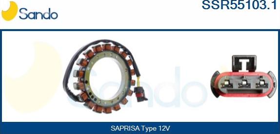 Sando SSR55103.1 - Statore, Alternatore www.autoricambit.com