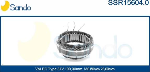 Sando SSR15604.0 - Statore, Alternatore www.autoricambit.com