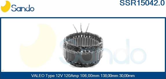 Sando SSR15042.0 - Statore, Alternatore www.autoricambit.com