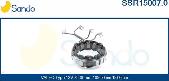 Sando SSR15007.0 - Statore, Alternatore www.autoricambit.com