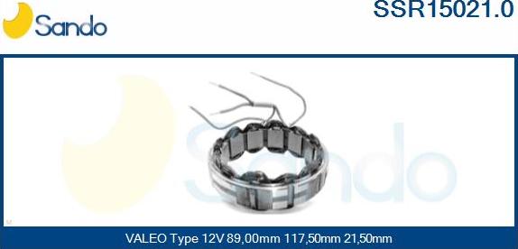 Sando SSR15021.0 - Statore, Alternatore www.autoricambit.com