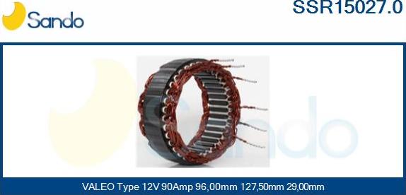 Sando SSR15027.0 - Statore, Alternatore www.autoricambit.com