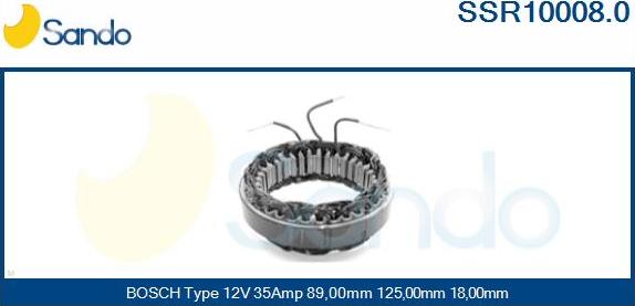 Sando SSR10008.0 - Statore, Alternatore www.autoricambit.com