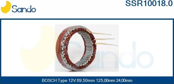 Sando SSR10018.0 - Statore, Alternatore www.autoricambit.com