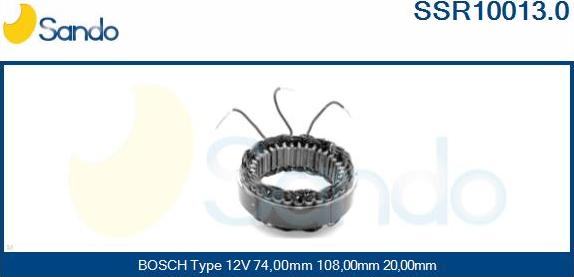 Sando SSR10013.0 - Statore, Alternatore www.autoricambit.com