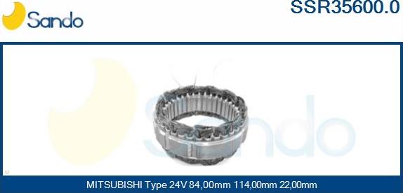 Sando SSR35600.0 - Statore, Alternatore www.autoricambit.com