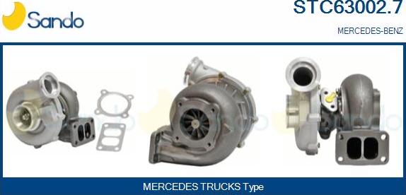 Sando STC63002.7 - Turbocompressore, Sovralimentazione www.autoricambit.com