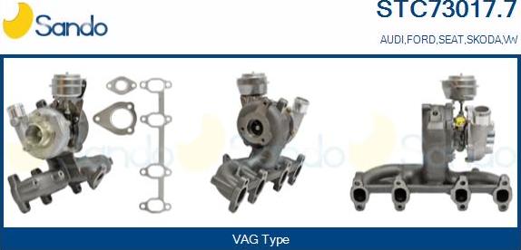 Sando STC73017.7 - Turbocompressore, Sovralimentazione www.autoricambit.com