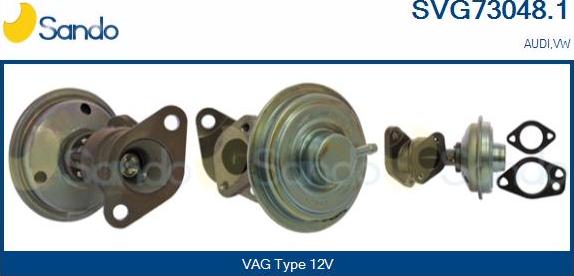 Sando SVG73048.1 - Valvola ricircolo gas scarico-EGR www.autoricambit.com