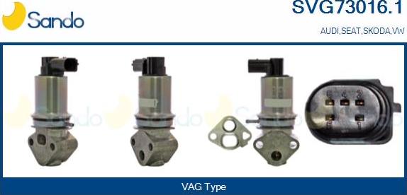 Sando SVG73016.1 - Valvola ricircolo gas scarico-EGR www.autoricambit.com
