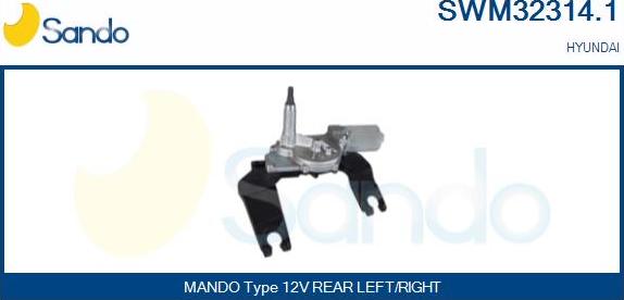 Sando SWM32314.1 - Motore tergicristallo www.autoricambit.com