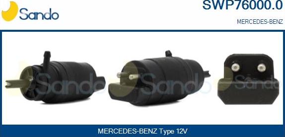 Sando SWP76000.0 - Pompa acqua lavaggio, Pulizia cristalli www.autoricambit.com