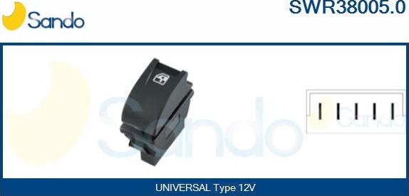 Sando SWR38005.0 - Interruttore, Alzacristallo www.autoricambit.com