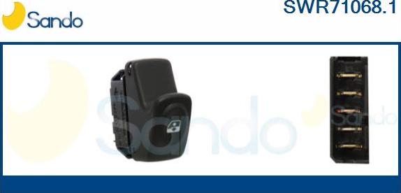 Sando SWR71068.1 - Interruttore, Alzacristallo www.autoricambit.com