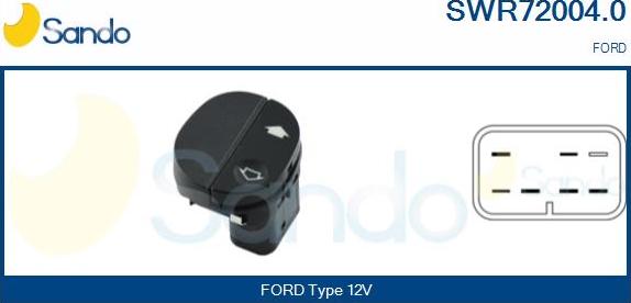 Sando SWR72004.0 - Interruttore, Alzacristallo www.autoricambit.com