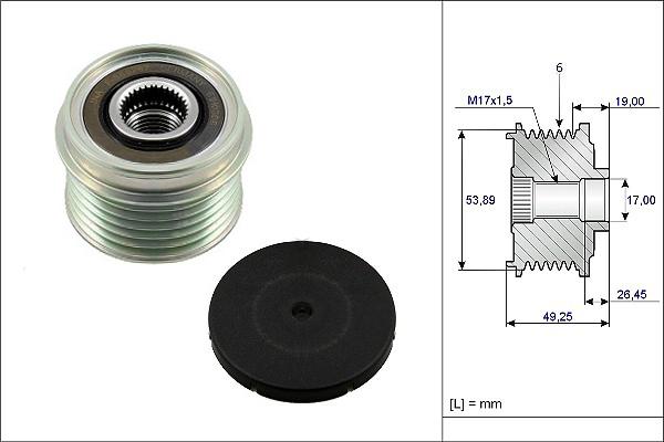 Sidat 455230 - Puleggia cinghia, Alternatore www.autoricambit.com