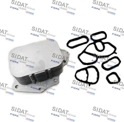 Sidat 590051 - Radiatore olio, Olio motore www.autoricambit.com