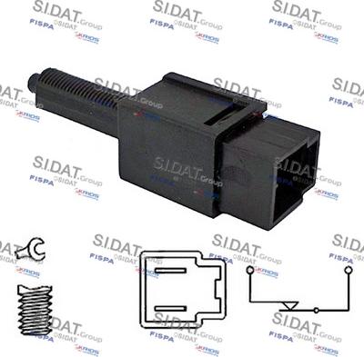 Sidat 5.140058A2 - Interruttore luce freno www.autoricambit.com