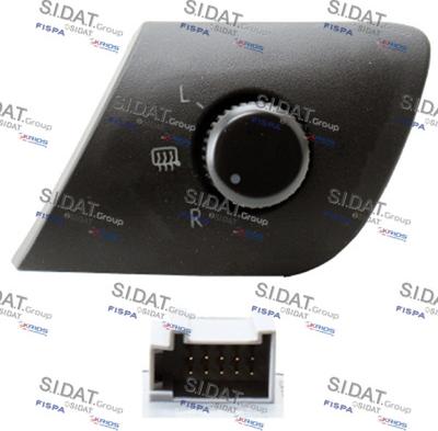 Sidat 640451A2 - Comando, Regolazione specchio www.autoricambit.com