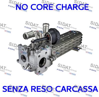 Sidat 83.1553R - Radiatore, Ricircolo gas scarico www.autoricambit.com